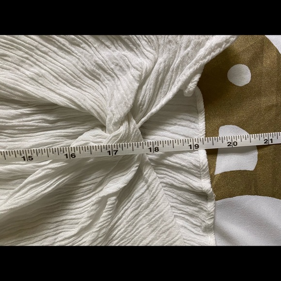 3/4 Flare Sleeve Tie Blouse - Picture 9 of 13